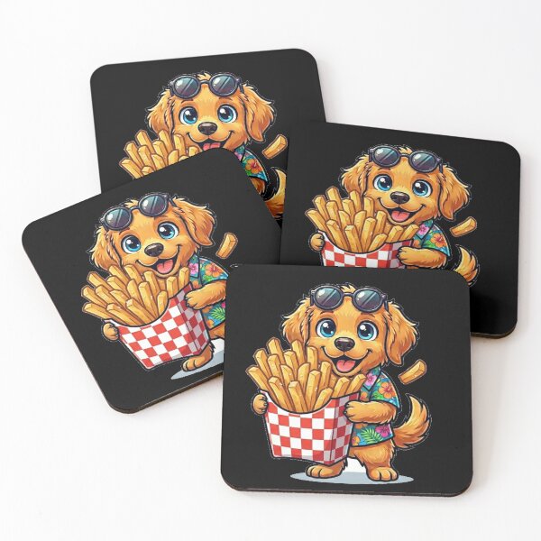 Item preview, French Fries Dog – Cute Golden Retriever French Fry Lover Gift designed and sold by Wild Horizon Studio.