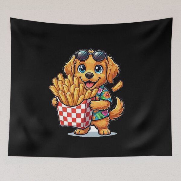 Item preview, French Fries Dog – Cute Golden Retriever French Fry Lover Gift designed and sold by Wild Horizon Studio.