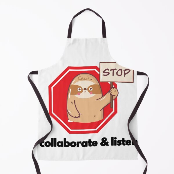Item preview, Stop , collaborate and listen designed and sold by Wear your geek.