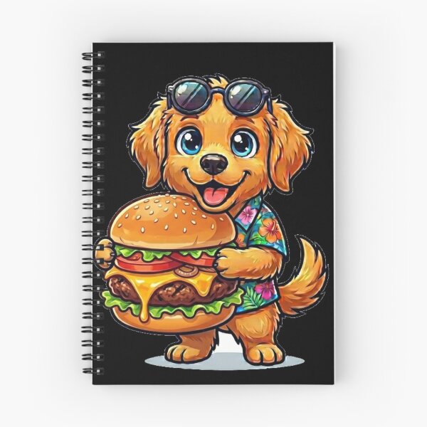 Item preview, Burger Dog – Cute Golden Retriever Burger Lover Gift designed and sold by Wild Horizon Studio.