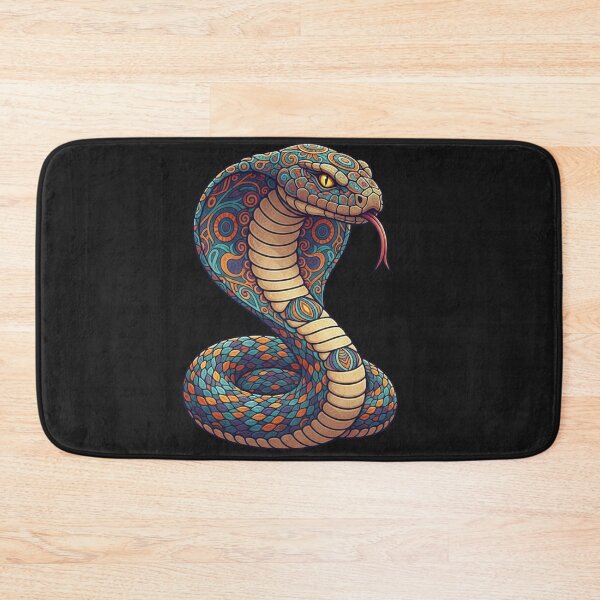 Item preview, Cobra Snake Ornate Mosaic Pattern Illustration designed and sold by Exquisite Design Studio „Paculówka”.