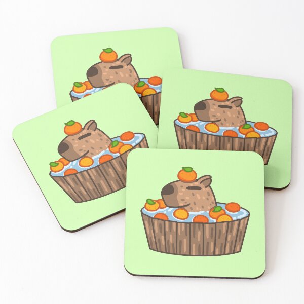 Item preview, Capybara with Orange on Head designed and sold by cowshroom.
