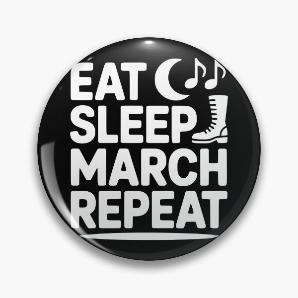 Item preview, Eat Sleep March Repeat designed and sold by theartfulaspie.