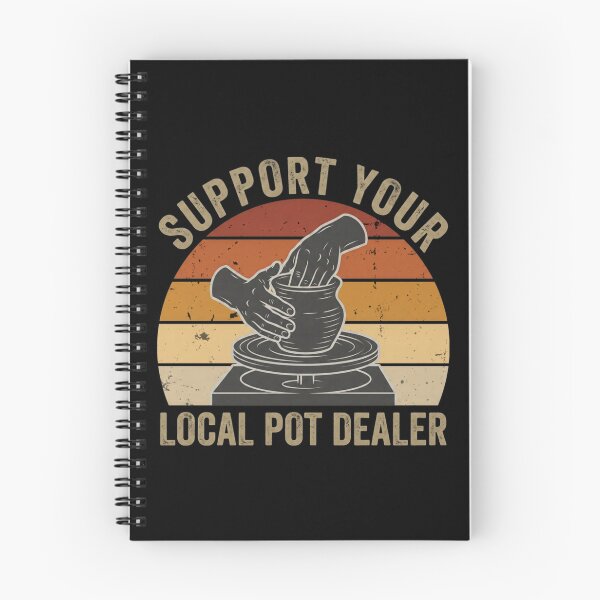 Item preview, Support Your Local Pot Dealer Funny Pottery Ceramic Artist Retro Sunset designed and sold by Ali-printshop.