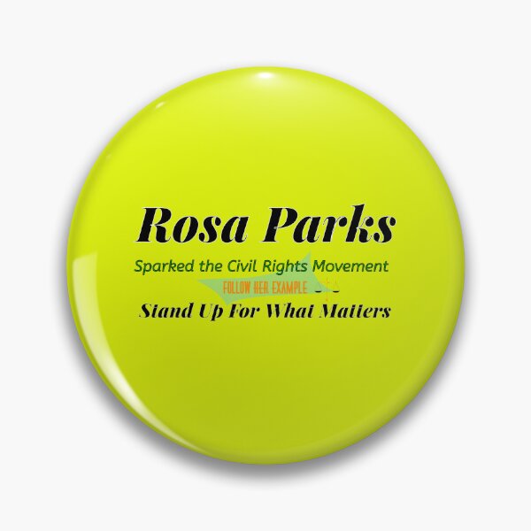 Item preview, Rosa Parks Inspirational Civil Rights Typography Design designed and sold by Soft Strength Studio.