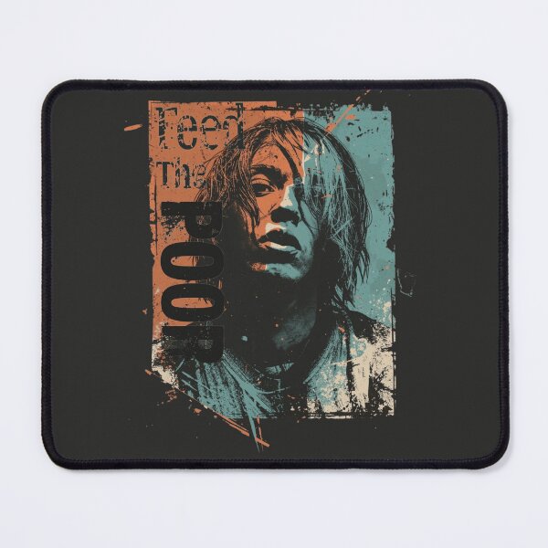 Item preview, Retro 90s Grunge Rock Distressed Block Portrait Art designed and sold by ERODED SELF.