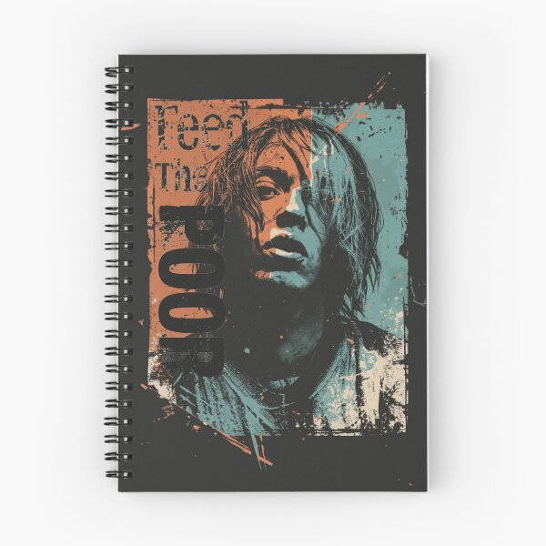 Item preview, Retro 90s Grunge Rock Distressed Block Portrait Art designed and sold by ERODED SELF.