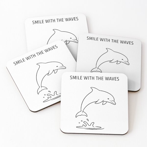 Item preview, Minimalist Dolphin Smile With The Waves Line Art designed and sold by Orviona.