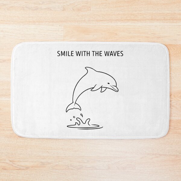 Item preview, Minimalist Dolphin Smile With The Waves Line Art designed and sold by Orviona.