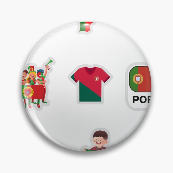 Item preview, Portugal Football Sticker Pack — Soccer Fan Clipart Set designed and sold by KAWAII STUDIO NB.