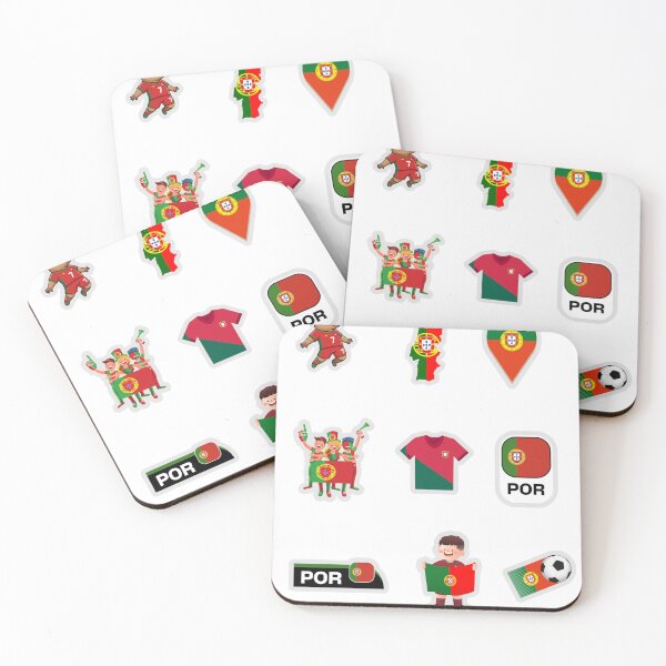 Item preview, Portugal Football Sticker Pack — Soccer Fan Clipart Set designed and sold by KAWAII STUDIO NB.