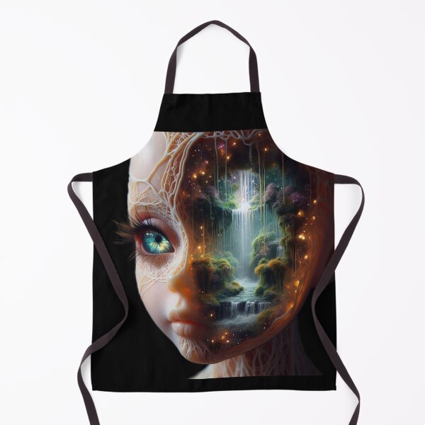 Item preview, Enchanted Soul – Bioluminescent Waterfall Doll Mindscape designed and sold by LujziWorld.