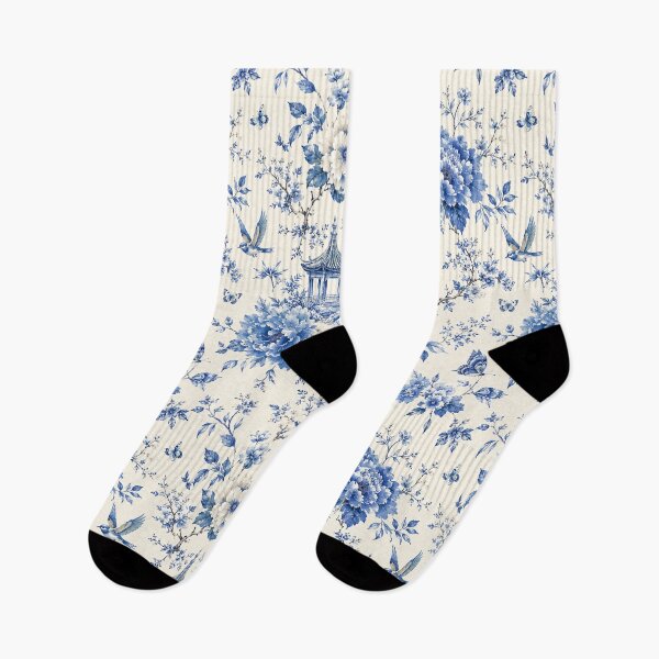 Item preview, Blue Chinoiserie Floral Pattern Phone Case Gift For Mom | Vintage Toile De Jouy Journal Gift For Teachers or Students | Elegant Blue And White Porcelain Blanket Gift For Grandma designed and sold by VivaFy.