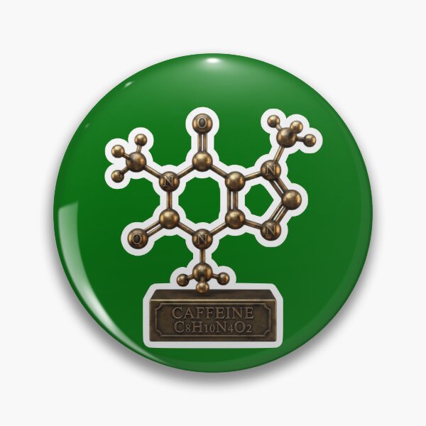 Item preview, Caffeine Molecule Gold Bronze designed and sold by FASAventuras.