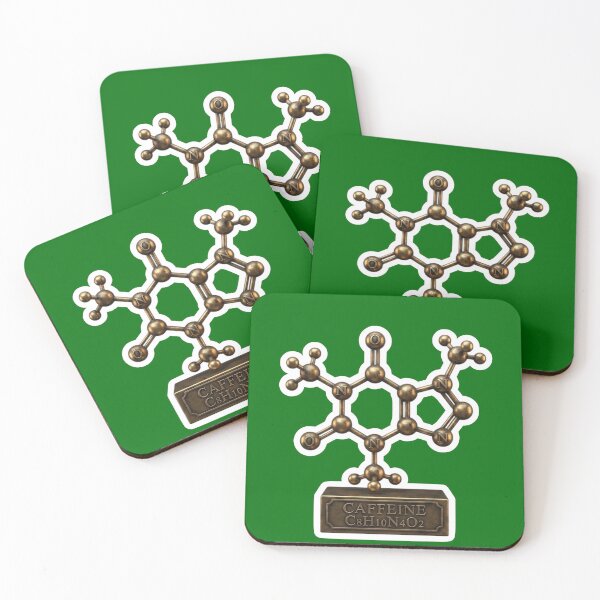Item preview, Caffeine Molecule Gold Bronze designed and sold by FASAventuras.