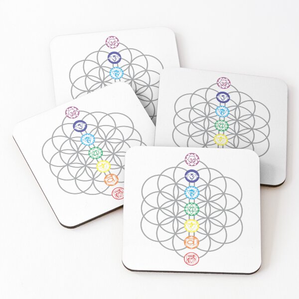 Item preview, flower of life 7 chakras designed and sold by Xela-Creative.