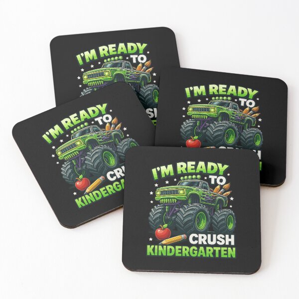 Item preview, I'm Ready To Crush Kindergarten Monster Truck Back To School Boys designed and sold by MysticMirth.