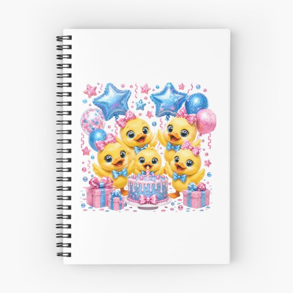 Item preview, Cute Blue & Pink Glitter Duck Birthday Party Clipart | Four Kawaii Ducklings Celebration designed and sold by Celebrate & Sparkle.