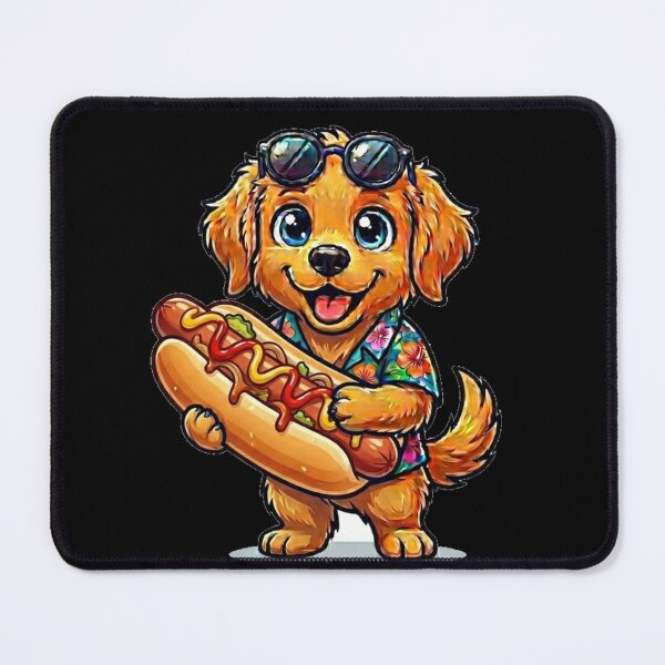 Item preview, Hot Dog Dog – Cute Golden Retriever Hot Dog Lover Gift designed and sold by Wild Horizon Studio.