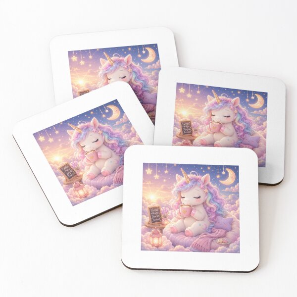 Item preview, The Last Unicorn – Cozy Coffee Magic designed and sold by QuirkNest Studio .