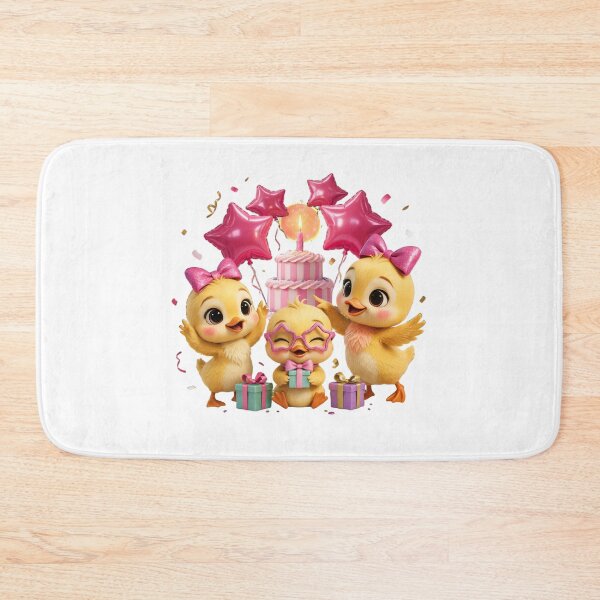 Item preview, Cute Duck Birthday Party Invitation, Pink Glitter Duckling Birthday Design designed and sold by Celebrate & Sparkle.