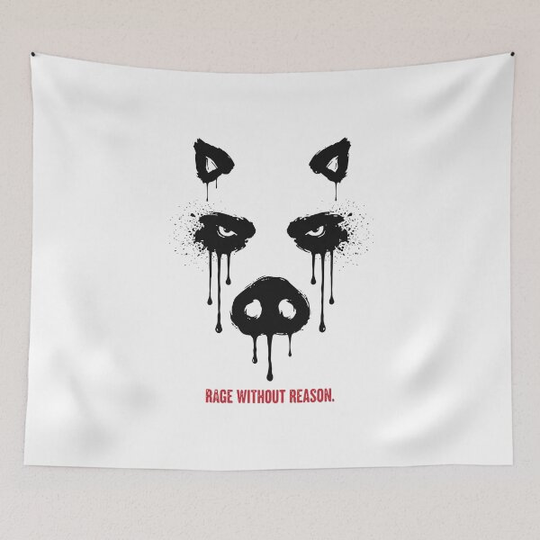 Item preview, Bleed Wild Boar Ink Drip Dark Wildlife Art designed and sold by cabana.space.