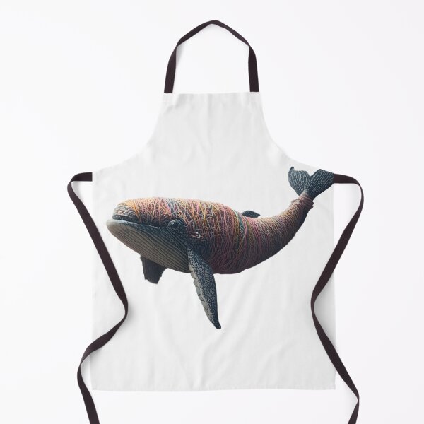 Item preview, Whale Wrapped in Colorful Abstract Thread designed and sold by LuxPrintLab.