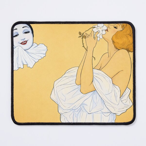 Item preview, Art Nouveau Woman Floral Illustration for Vintage Art Lovers designed and sold by RickE.