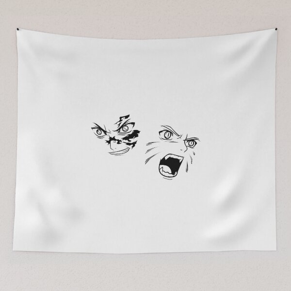 Item preview, Split Angry Eyes Curse Mark vs Nine Tails Face designed and sold by Deviantfant.