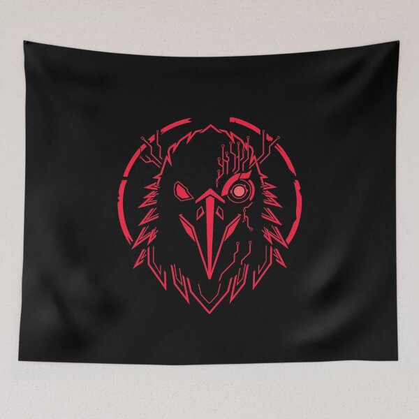 Item preview, Cyber Raven | Futuristic Cyberpunk Bird Logo Design designed and sold by Neon_Ronin.
