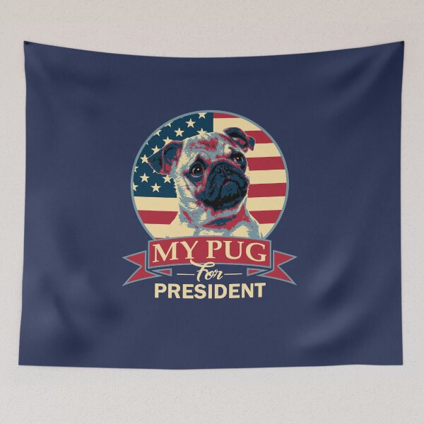 Item preview, My Pug for President | Patriotic Dog Election designed and sold by marke770.