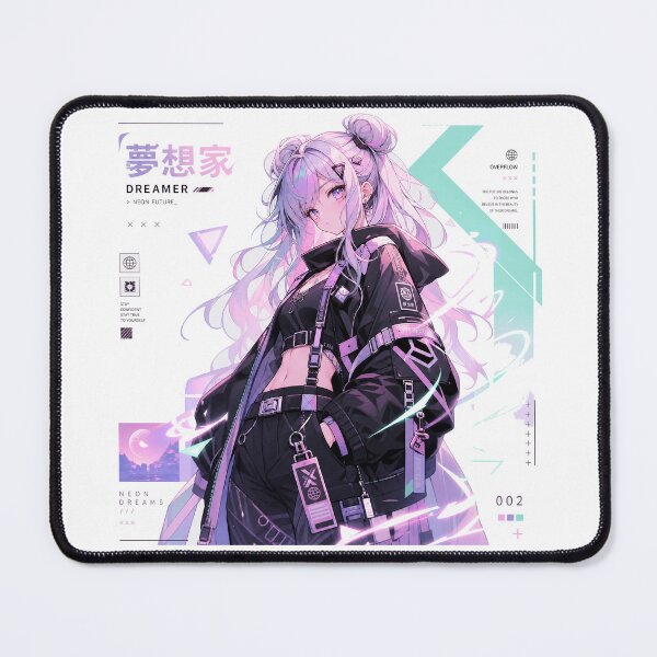 Item preview, Cute Power Anime Character – Soft Neon Pastel Aesthetic | Minimal Viral Anime Poster Design designed and sold by MedRoh.