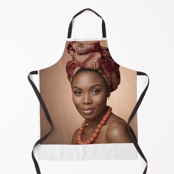 Item preview, African Woman in Traditional Head Wrap designed and sold by SavannaCanvas.