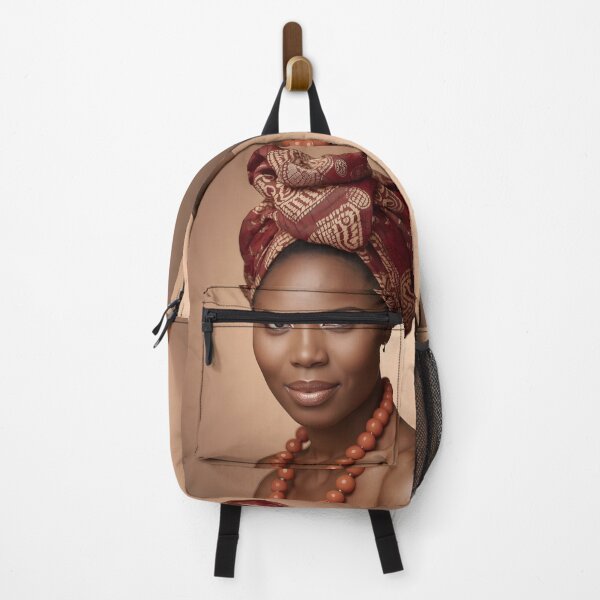 Item preview, African Woman in Traditional Head Wrap designed and sold by SavannaCanvas.