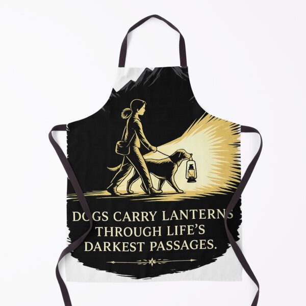 Item preview, Dogs Carry Lanterns Through Life’s Darkest Passages – Inspirational Dog Lover Design designed and sold by AMIR PRO .