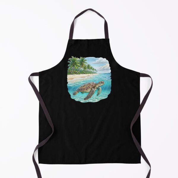 Item preview, Beach by the sea with turtle designed and sold by ReneMM.