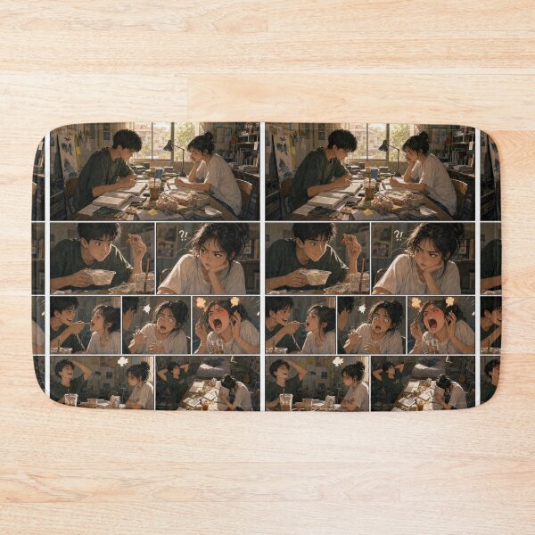 Item preview, Student Life Cozy Reading Room Comic Print designed and sold by Grafititee.