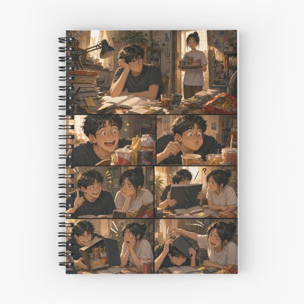 Item preview, Student Life Cozy Reading Room Comic Print designed and sold by Grafititee.