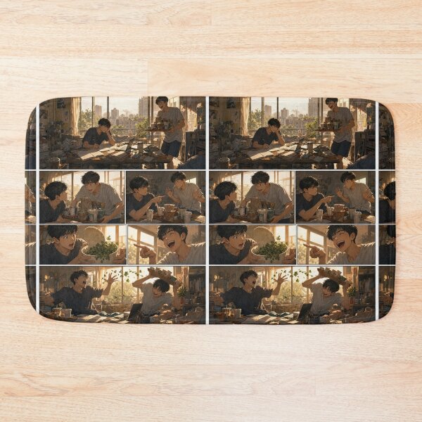 Item preview, Student Life Cozy Reading Room Comic Print designed and sold by Grafititee.