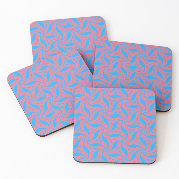 Item preview, Azure and Crimson Geometric Pattern with Elegant 3D Effect designed and sold by DreamsArtwear.