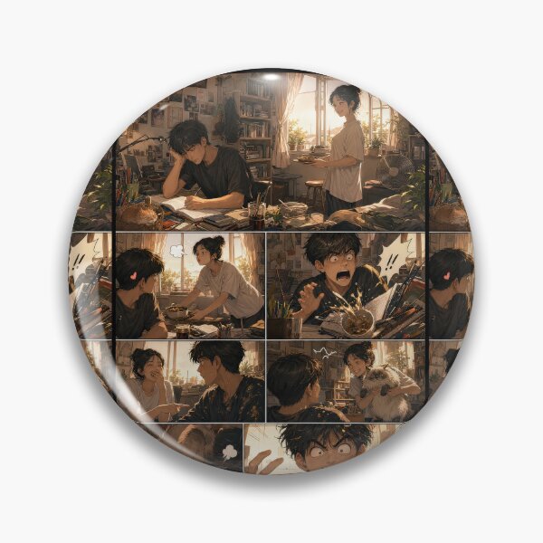 Item preview, Student Life Cozy Reading Room Comic Print designed and sold by Grafititee.