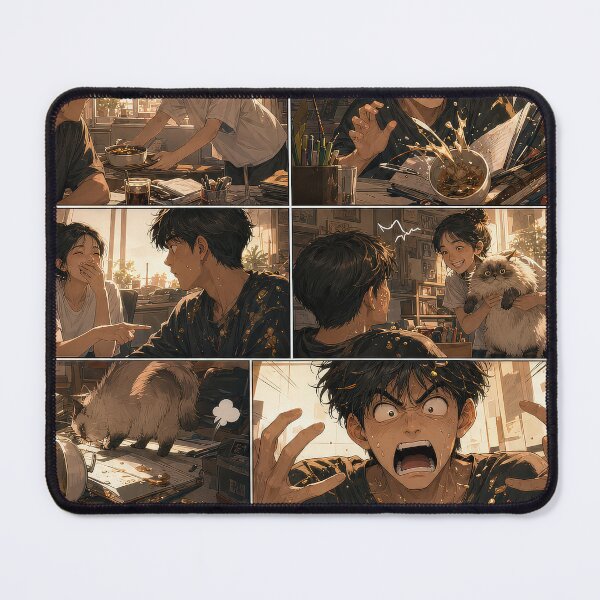 Item preview, Student Life Cozy Reading Room Comic Print designed and sold by Grafititee.