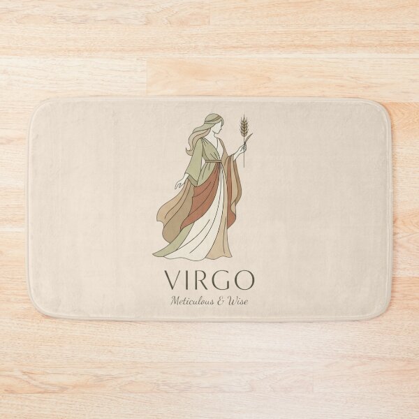 Item preview, Virgo Daily Horoscope – Meticulous & Wise Elegant Zodiac Goddess Design designed and sold by Bhaskar Digital Art.