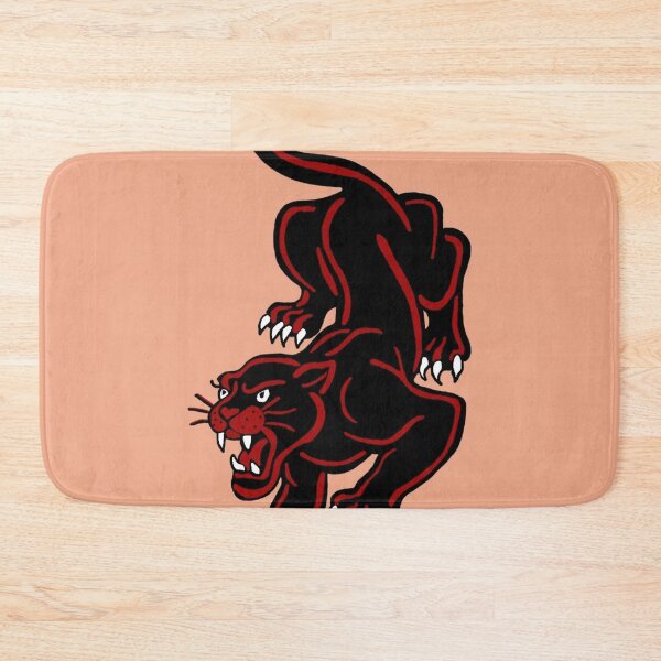 Item preview, American traditional peach panther designed and sold by Medusa's Revenge Art.