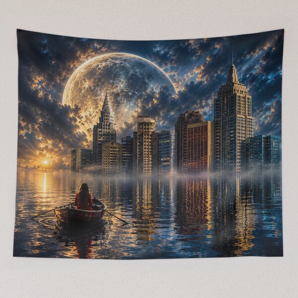 Item preview, The Last City - Fantasy Art designed and sold by Kimberly Palmer.