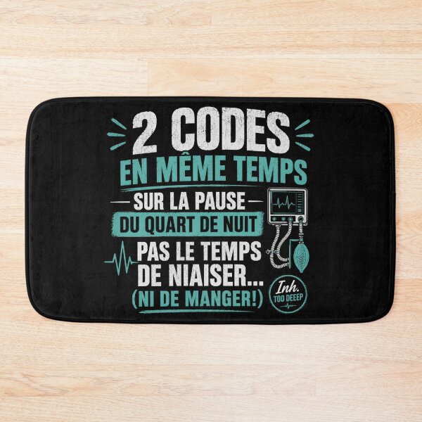 Item preview, 2 Codes at the Same Time – Inhalation Therapist Humor | Inh. Too Deep designed and sold by CollectionsJEm.