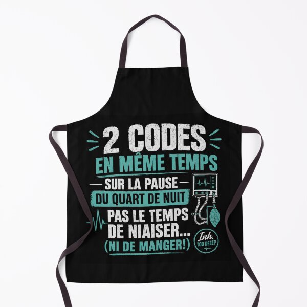Item preview, 2 Codes at the Same Time – Inhalation Therapist Humor | Inh. Too Deep designed and sold by CollectionsJEm.