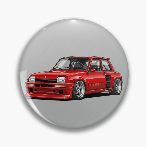 Item preview, Renault 5 Turbo Red Classic Rally Custom Stance Car Illustration Art designed and sold by Motorline44.