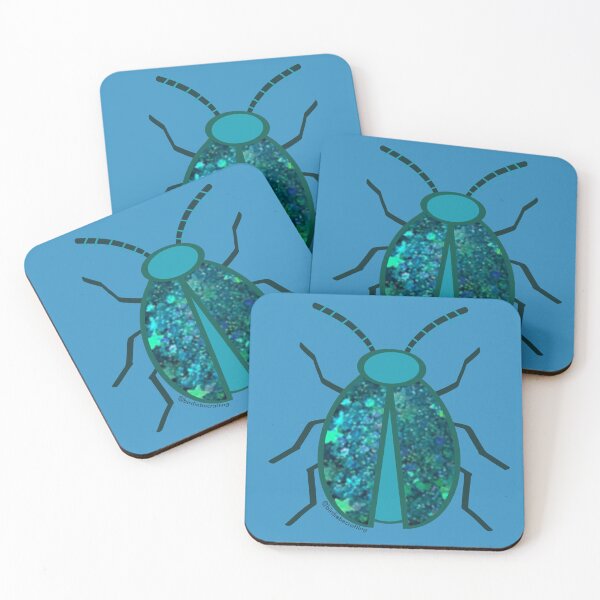 Aperçu de l'œuvre Scarabée brillant turquoise créée et vendue par birdiebeacrafts.