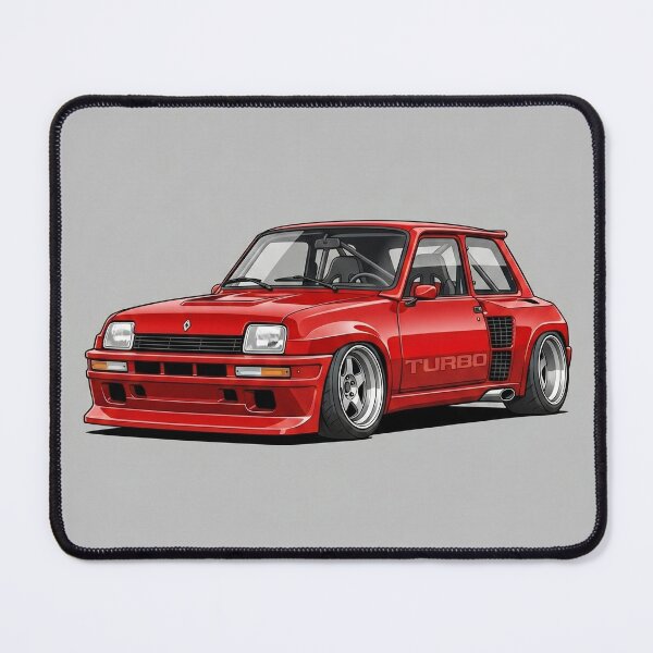 Item preview, Renault 5 Turbo Red Classic Rally Custom Stance Car Illustration Art designed and sold by Motorline44.